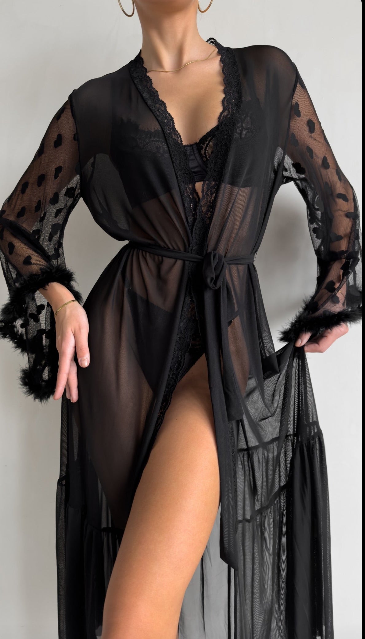 Vestaglia trasparente Moonlace