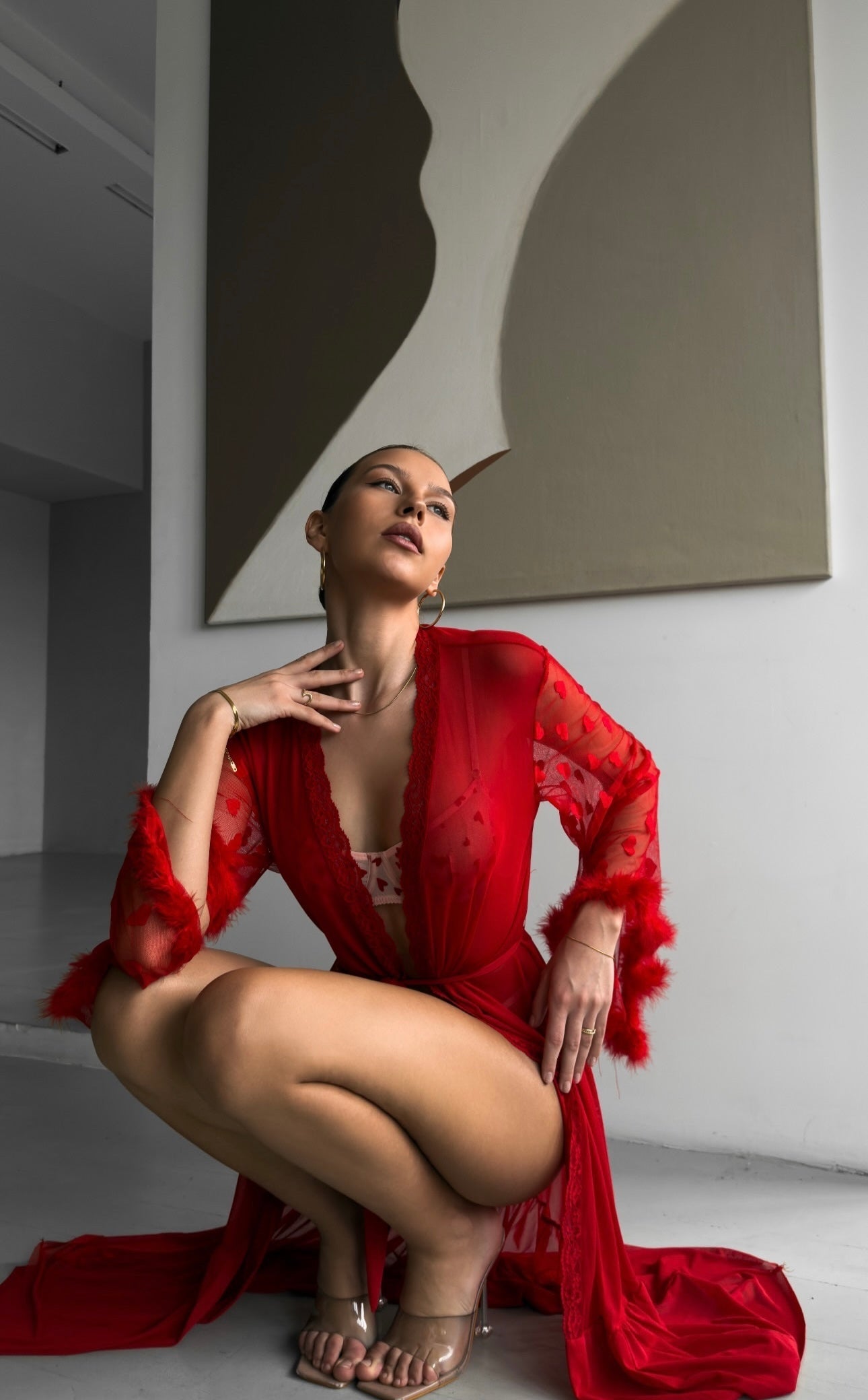 Vestaglia trasparente Moonlace