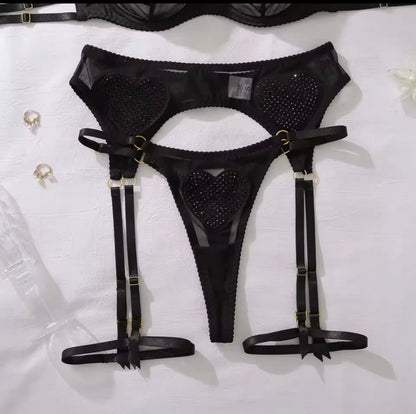 Black Diamond Lingerie Set