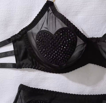 Black Diamond Lingerie Set