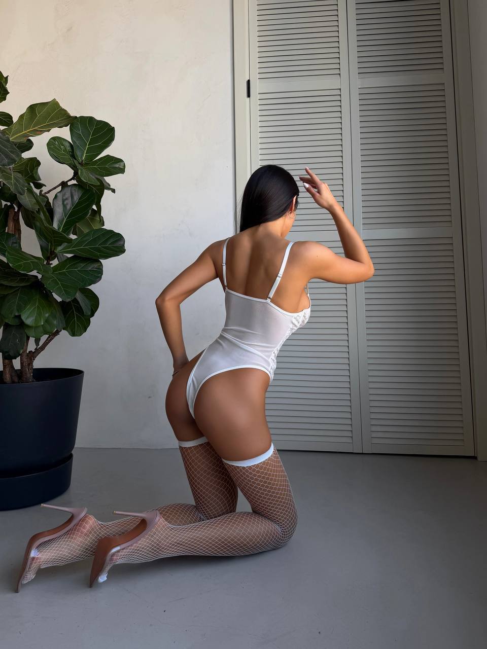 Royal Night Lace Bodysuit & Robe