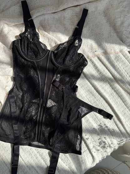 Camicia da notte Black Mirage