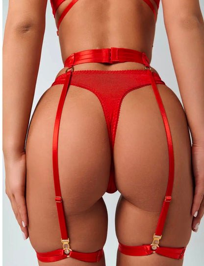 Set di Lingerie Adeline Rosso