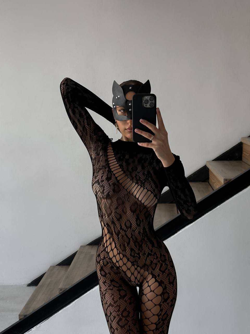 Obsidianas pantera Bodystocking