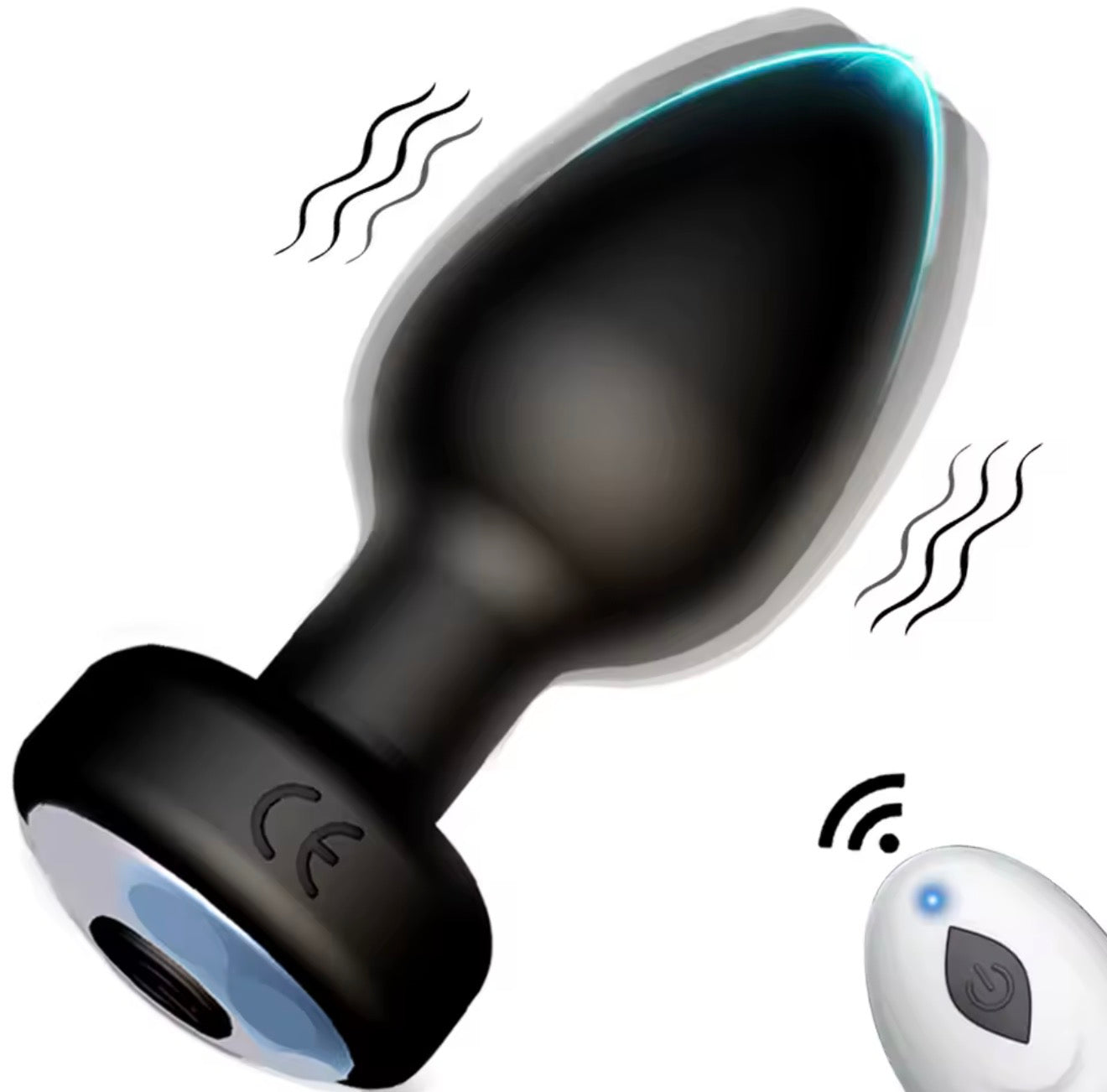 Anal Plug with Remote and Fast Charging